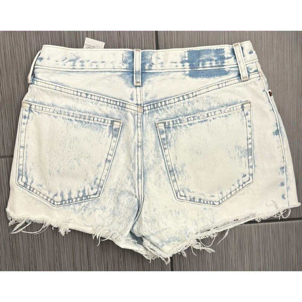 Abercrombie & Fitch Annie High Size Shorts Size 28/6 White Wash - Picture 4 of 7